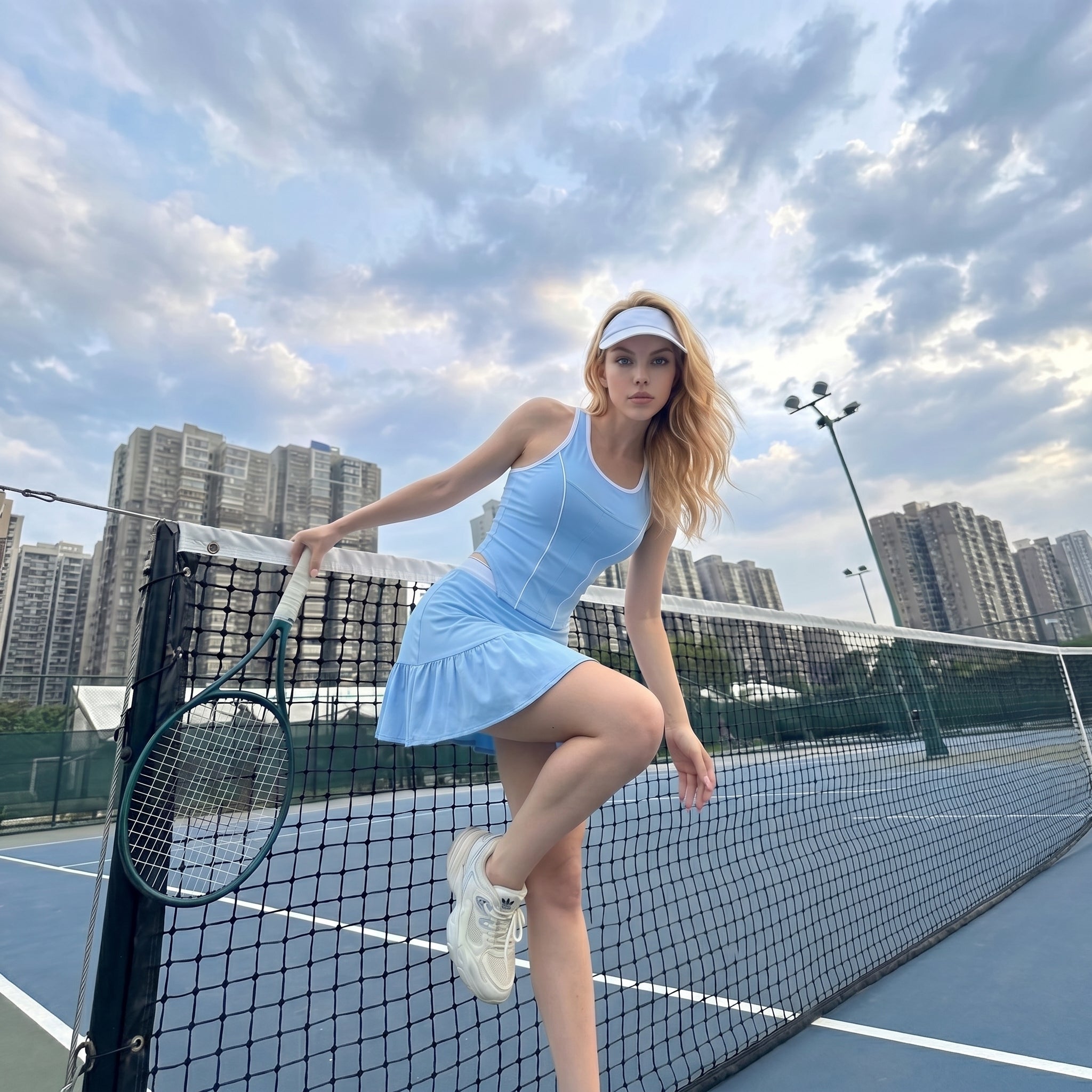 Save $8.9 Women's 2-Piece pickleball & Tennis & Golf Set: Tank Top with Matching Skirt - Athletic Workout Outfit.Stylish Pickleball Apparel for Women