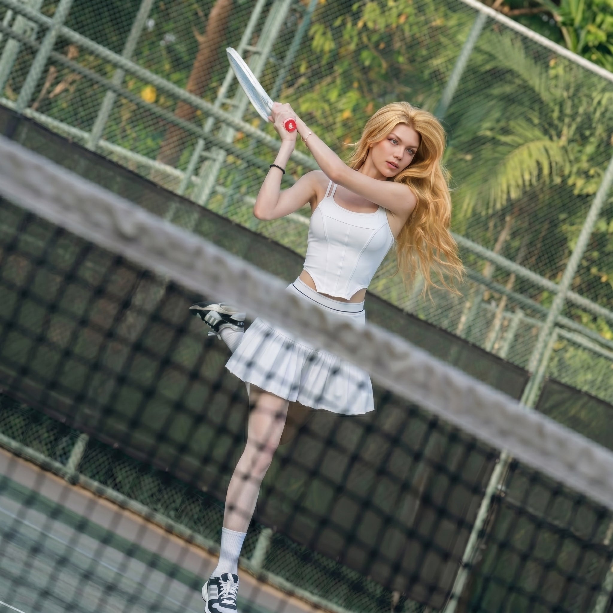 Save $8.9 Women's 2-Piece pickleball & Tennis & Golf Set: Tank Top with Matching Skirt - Athletic Workout Outfit.Stylish Pickleball Apparel for Women