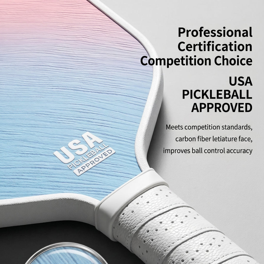 Premium T700 Carbon Fiber Pickleball Paddle Set – Lightweight Honeycomb Core, Gradient Macaron Collection