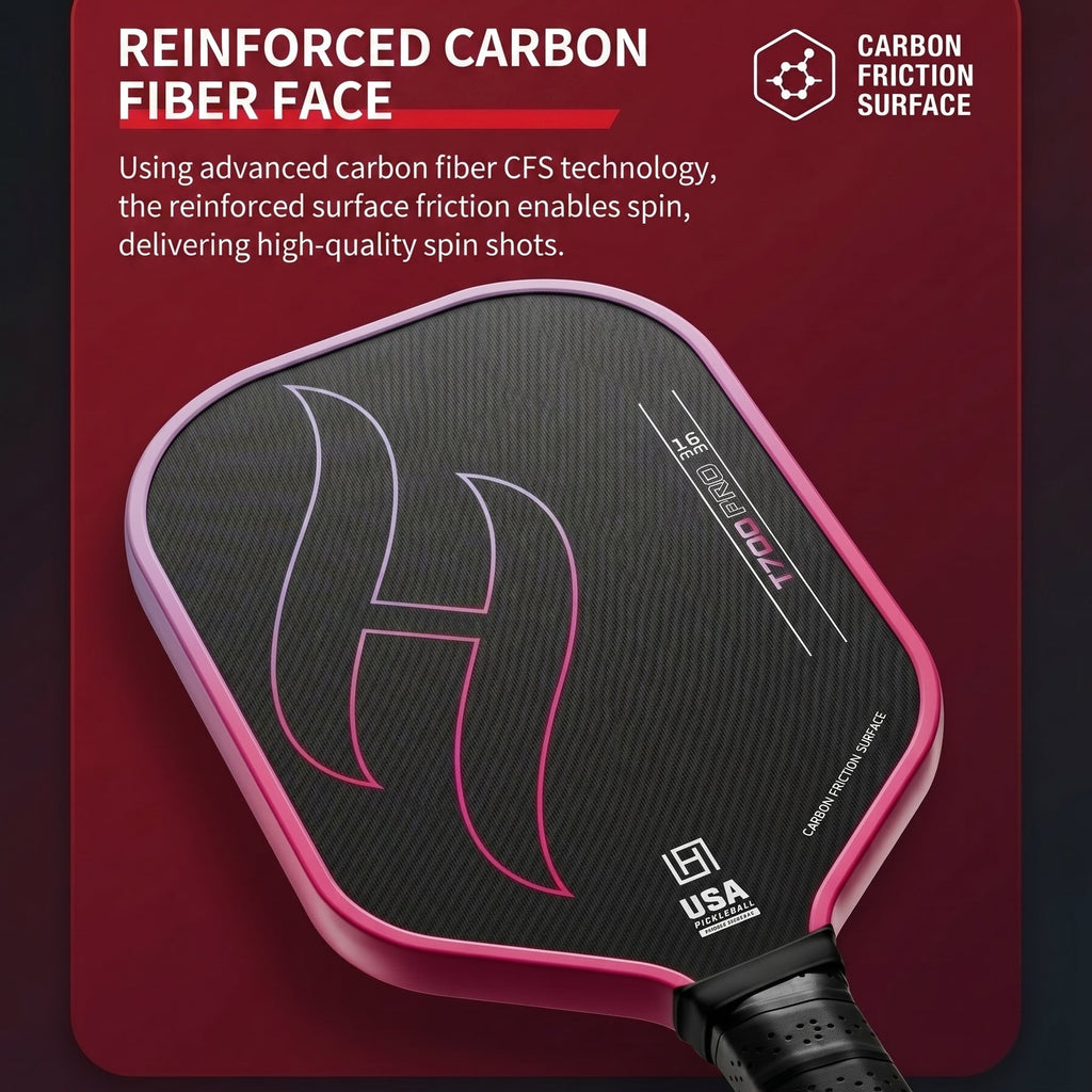 Premium T700 Carbon Fiber Pickleball Paddle Set – Lightweight Honeycomb Core, Gradient Macaron Collection