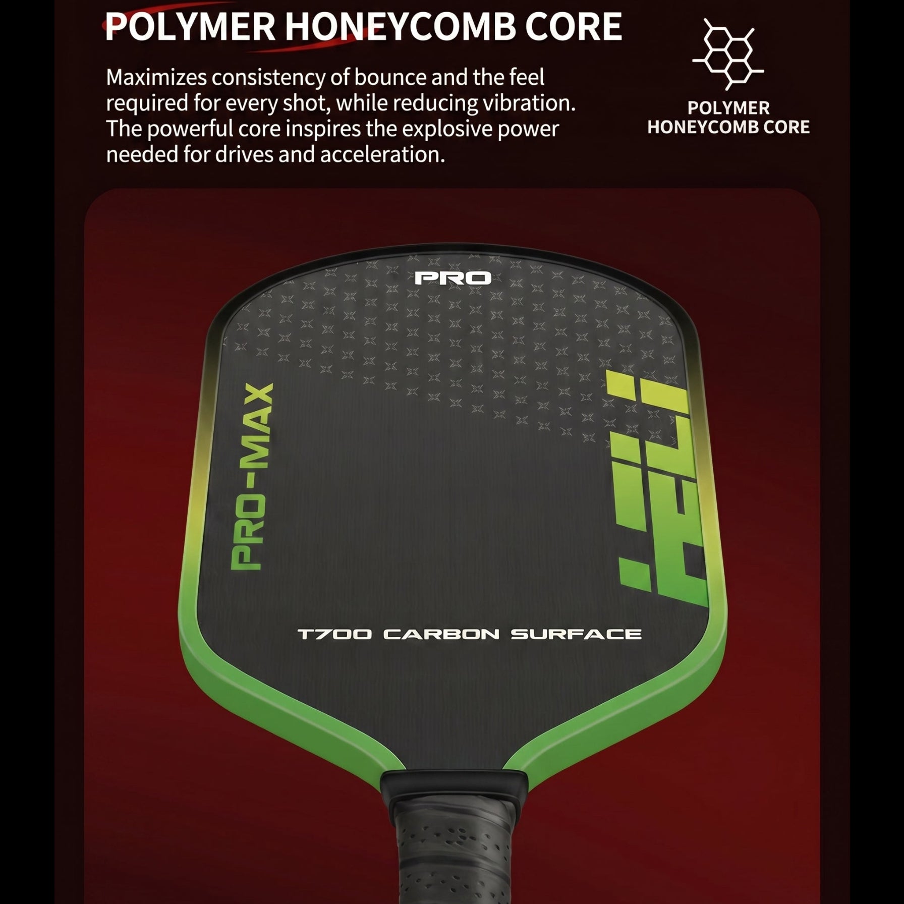 Premium T700 Carbon Fiber Pickleball Paddle Set – Lightweight Honeycomb Core, Gradient Macaron Collection