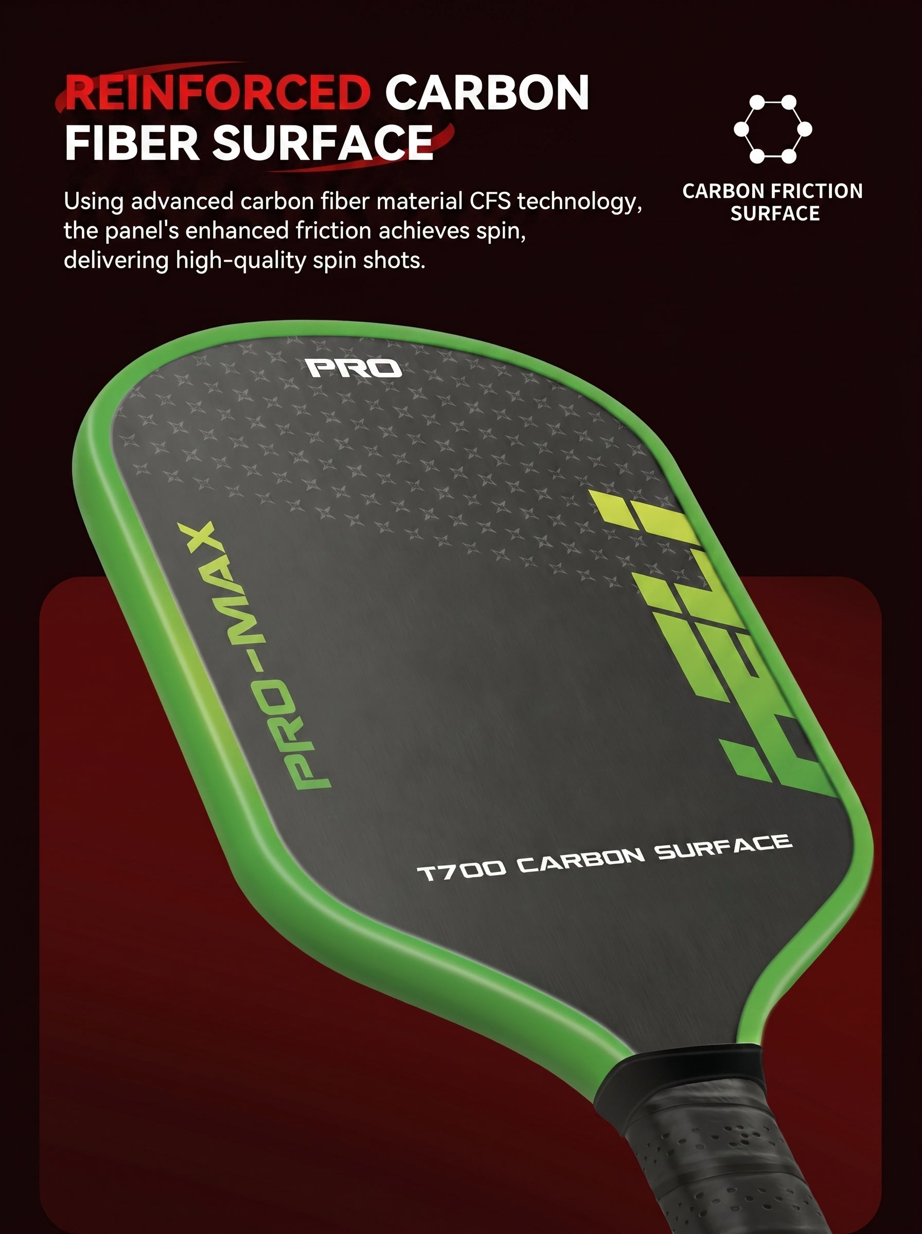 Premium T700 Carbon Fiber Pickleball Paddle Set – Lightweight Honeycomb Core, Gradient Macaron Collection