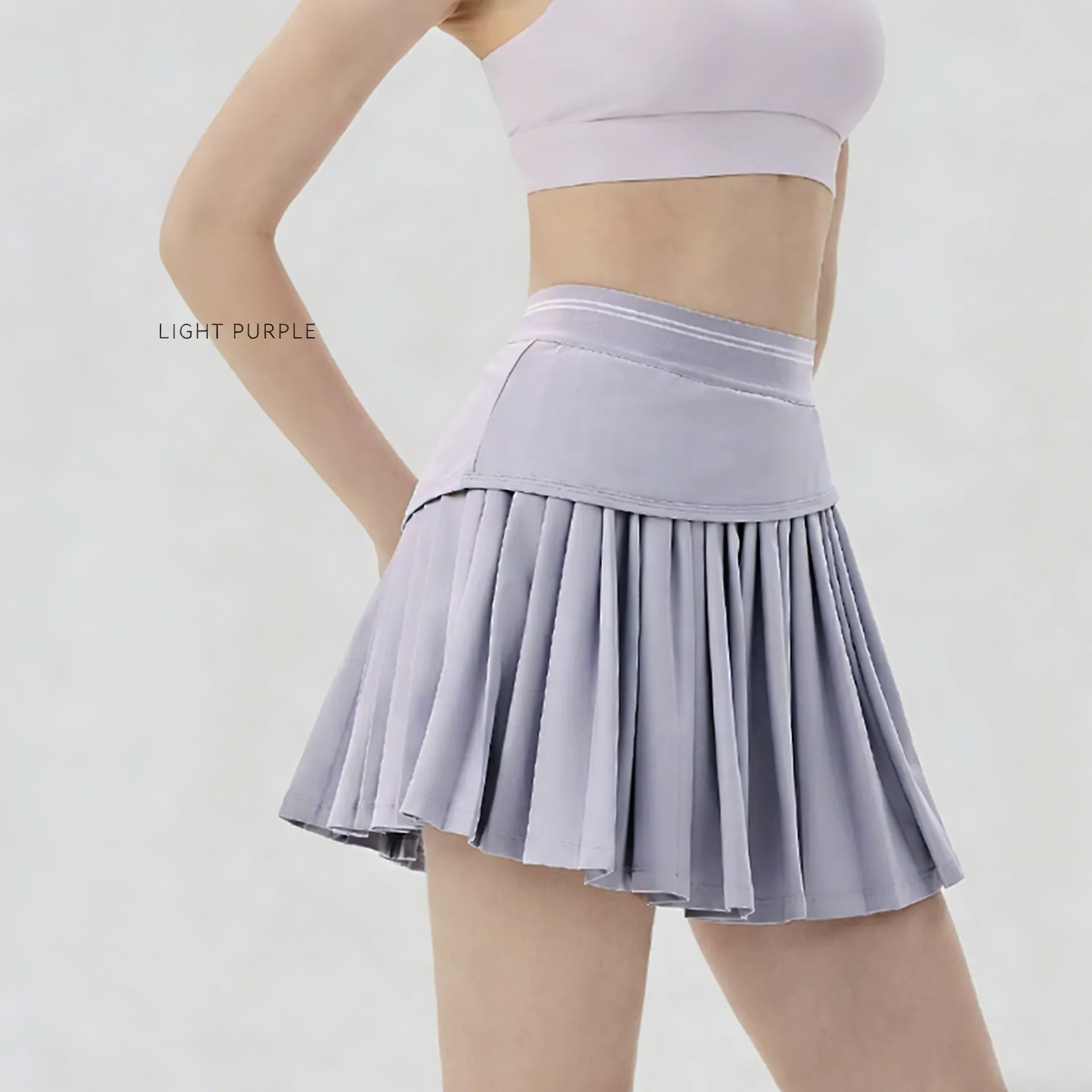Women's Asymmetrical Pleated pickleball Skort with Pockets - High-Waisted Athletic Skirt for Golf & Pickleball