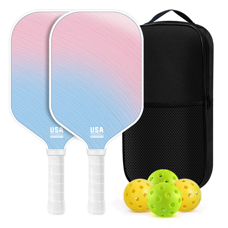 Premium T700 Carbon Fiber Pickleball Paddle Set – Lightweight Honeycomb Core, Gradient Macaron Collection