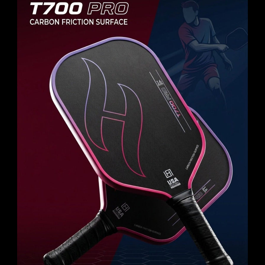 Premium T700 Carbon Fiber Pickleball Paddle Set – Lightweight Honeycomb Core, Gradient Macaron Collection