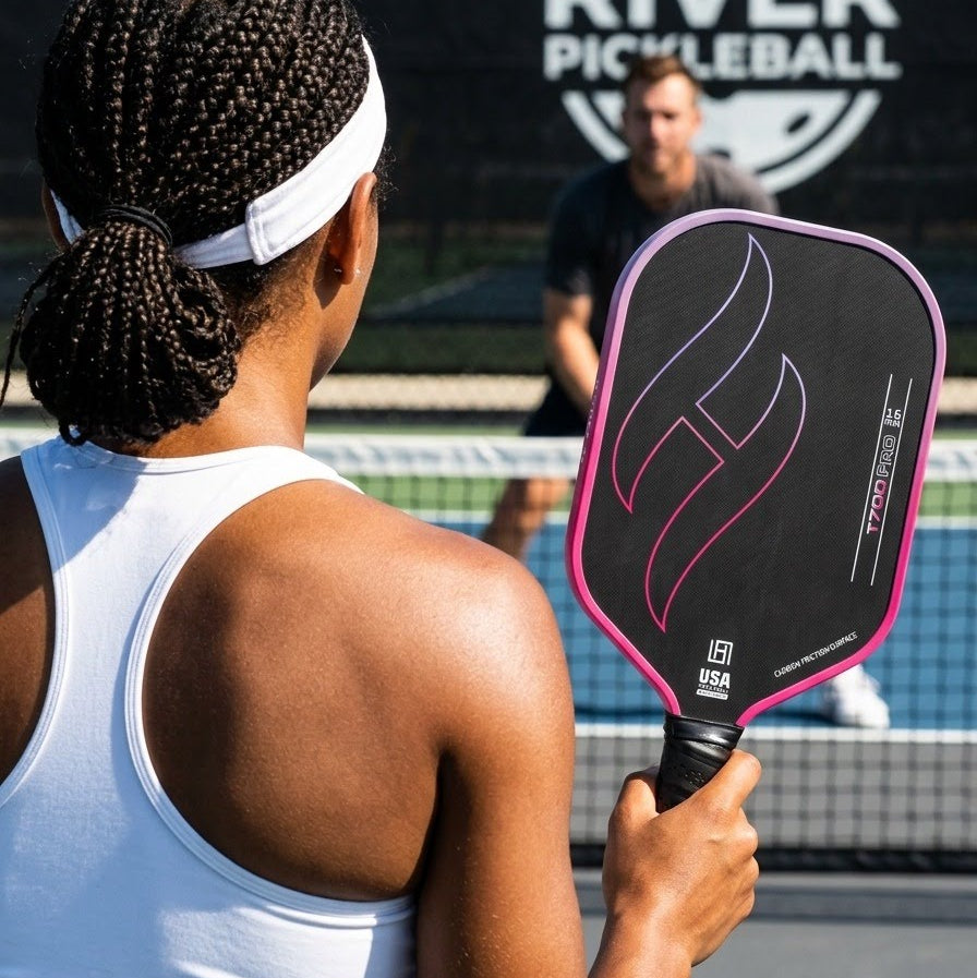 Premium T700 Carbon Fiber Pickleball Paddle Set – Lightweight Honeycomb Core, Gradient Macaron Collection